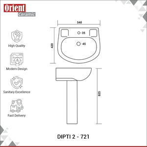 Australian Exporter Selling Top Quality Luxury Design Sanitary Ware White Ceramic Premium Wash <b>Basin</b> Sink Pedestal for Sale - Product Image 3