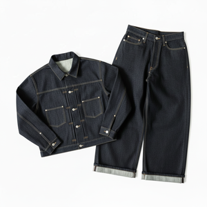 <b>Men</b>’s Vintage Denim Set 2026 <b>Jacket</b> and Baggy Jeans Plus Size Lightweight Turn Down Collar Streetwear <b>Men</b>’s Streetwear Denim Set - Product Image 1