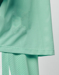 ชุดเสื้อฟุตบอลอเมริกันสีเขียวมิ้นท์พรีเมียม ผ้าตาข่าย แต่งขอบตัดสี ทรงโอเวอร์ไซส์ ไหล่ตก ผลิตตามสั่งแบบ B2B - Product Image 5