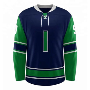 เสื้อฮอกกี้น้ำแข็งผู้ชายระบายอากาศได้ดี ขายดี พร้อมบริการสกรีนโลโก้ตามสั่ง ผลิตจากโพลีเอสเตอร์ 100% แห้งเร็ว - Product Image 1