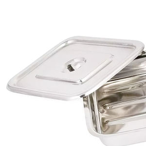 Paquete de 3 Bandejas Médicas Manuales de Acero Inoxidable, Bandejas Rectangulares de Laboratorio, Bandeja Pequeña para Instrumentos, Certificación CE, 1 Año de Garantía - Product Image 6