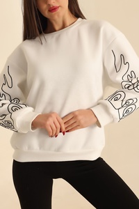 เสื้อสเวตเตอร์แขนเต็มพิมพ์ซับลิเมชันสำหรับผู้หญิงมาใหม่สไตล์ที่แตกต่าง - Product Image 5