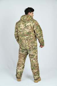 Uniforme Táctico de Camuflaje, Chaqueta Impermeable y Pantalones Cargo, Conjunto de Ropa de Camuflaje Duradera con Múltiples Bolsillos - Product Image 4