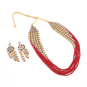 Conjunto de Joyería para Mujer Estilo Bohemio, Chapado en Oro Indio, Aleación Negra con Circones, Collar y Aretes para Compromiso, Boda o Fiesta - Product Image 3