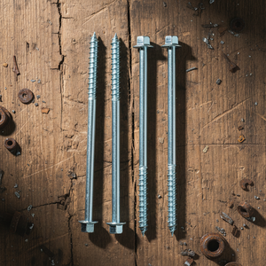 Vis à bois à tête hexagonale haute résistance, zinguées, en acier au carbone, métriques et impériales, classe 4.8 6.8, normes DIN/ANSI, M6-M12 - Product Image 1