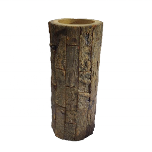 Personalizado rústico 2023 grande en forma de Pilar marrón claro hecho a mano de madera Natural portavelas decoración del hogar vela de alta calidad - Product Image 6