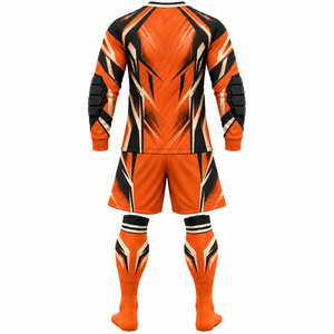 Uniforme Profesional Personalizado para Portero de Fútbol, Jersey Acolchado de Manga Larga, Pantalones Cortos, Ropa de Equipo al por Mayor, Poliéster/Algodón Sublimado - Product Image 2