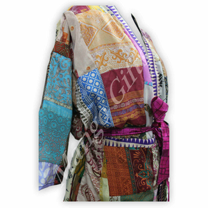 Veste élégante en soie à manches longues pour soirée, mariage, tenue décontractée, occasions spéciales, tendance chic - Product Image 4
