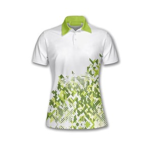 Pickleball Team Women's Short Sleeve Polo Shirt Sublimated Print Moisture Fitted Polyester <b>Sport</b> <b>Apparel</b> Pickleball Jersey - Product Image 2