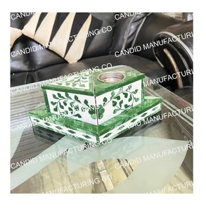 Quemador de Incienso de Resina Lujoso Hecho a Mano con Incrustaciones de Madreperla, Difusor de Aromaterapia Religiosa de Sándalo - Product Image 3