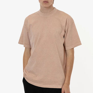 T-shirt long respirant de luxe pour homme, en coton surdimensionné, personnalisable avec logo, haute qualité, grammage lourd (220g), écologique - Product Image 5