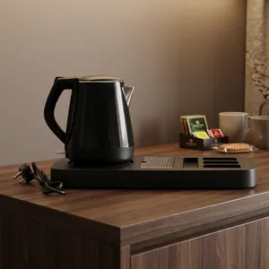 Stainless Steel Electric <b>Kettle</b> & Tray Sets with Height-Adjustable Floor-Mounted Design - Product Image 5