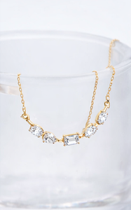 Collar de Diamantes Naturales de Corte Ovalado Chapado en Oro de 14k de Lujo para Mujer, Regalo de Boda, Aniversario o Compromiso, Joyería con Colgante - Product Image 4