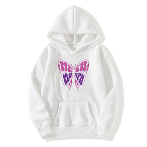 Haut de gamme pour femme, respirant et écologique, pour sports d'hiver, en coton 100% (360g), avec logo frontal, à manches courtes, tricoté, style sweat à capuche - Product Image 6