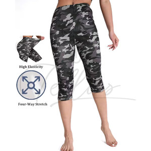 High Waist Custom Workout Fitness Yoga <b>Leggings</b> with Cropped Mesh Digital Print <b>Pattern</b> Yoga Pants <b>Leggings</b> - Product Image 3