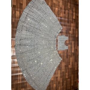 Lehenga Choli Gris Talla 2XL de Diseño Heera Creation para Fiestas, Hermoso Trabajo Dori en Ropa India y Pakistaní - Product Image 1