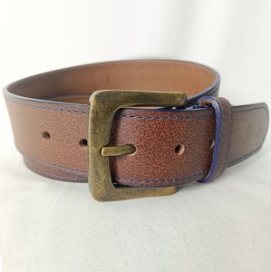 Cinturón Casual Vintage de Piel de Vaca con Hebilla de Aleación, Personalizable, Venta al Por Mayor, Todas las Tallas Disponibles, Ligero, Unisex - Product Image 1