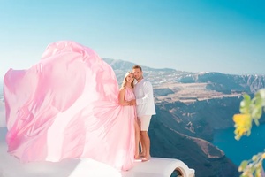 Nouvelle arrivée, robe maxi en satin fluide, col en V, dentelle, couleur bonbon, pour séance photo à la plage, soirée, mariage - Product Image 2