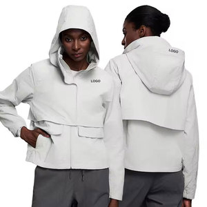 Sweat-shirt à capuche ample et léger pour femme, 100 % coton molletonné, écologique, respirant, délavé à l'acide, brodé, style streetwear et workwear - Product Image 4