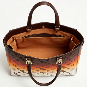 Sac à main fourre-tout pour femmes, en cuir PU, couleur dégradée, adapté au shopping et aux voyages - Product Image 6