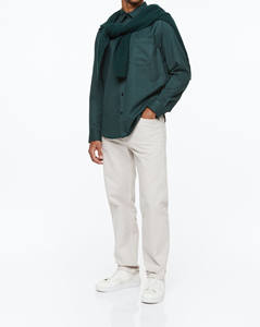 เสื้อเชิ้ตเดรสสีขาวอ๊อกซ์ฟอร์ดแขนยาวพิมพ์ลายโลโก้หน้ายิ้มสำหรับผู้ชาย ไซส์ XXL เสื้อเชิ้ตผ้าฝ้ายถัก 100% สไตล์ลำลองสำหรับฤดูร้อน - Product Image 1