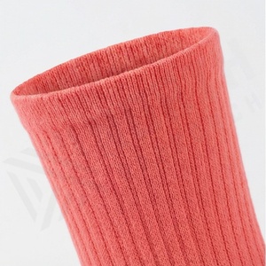 Coral Crew <b>Socks</b> Solid Color Knitted Breathable Spandex Polyester Adult Casual Summer Wear - Product Image 4