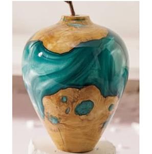 Nouveaux arrivages : accessoires de décoration pour mariages et autres fêtes, vase à fleurs en bois avec finition en résine au prix le plus bas - Product Image 4