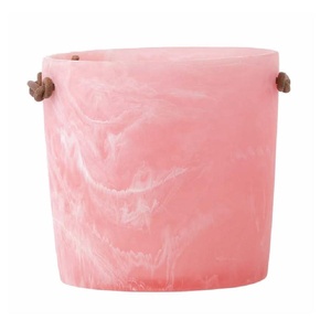 Nuevo Cubetero de Resina con Diseño en Espiral y Asas Anudadas, Enfriador Decorativo para Botellas de Vino, para Bares de Hotel y Decoración del Hogar - Product Image 6