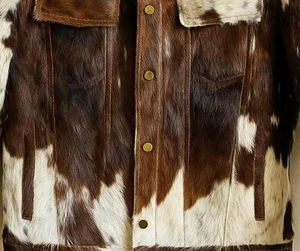 Dernière conception 2026 – Veste en cuir de vachette pour homme avec poches zippées, services OEM, personnalisation possible - Product Image 5