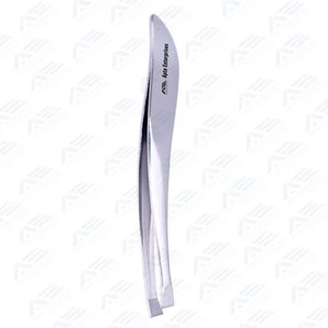 Comfortable Grip Precision Slanted Tip Eyebrow Tweezers for Easy Custom Stainless Steel Hair <b>Removal</b> Tweezers - Product Image 2