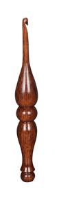 Handmade Eco-Friendly Fashion Rosewood Crochet <b>Hook</b> Ergonomic Soft Grip with Customizable Thickness (4mm-10mm) - Product Image 2