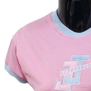 เสื้อยืดคอกลมแขนสั้นผู้หญิง รุ่นคลาสสิค ขอบตัดสี ดีไซน์เรียบง่าย สวมใส่สบาย ผลิตจากผ้าฝ้ายผสม ระบายอากาศได้ดี เหมาะสำหรับใส่ทุกวัน - Product Image 5