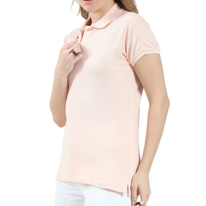 Polo à manches courtes pour femme, col classique, personnalisable, chemises de tennis pour femmes, OEM, hauts de golf respirants vierges pour femmes, fournisseur en gros - Product Image 5