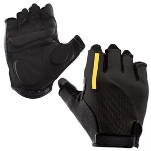 Custom Logo <b>Half</b>-Finger Gym Gloves for Fitness Bodybuilding Weightlifting Made Leather Manufactured for Specific Size - Product Image 1
