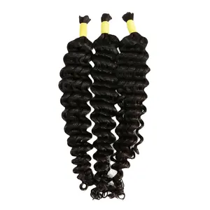 Best Selling Product Bulk Hair Style Deep Curly 100% Vietnam Human Hair Can Customize Colors