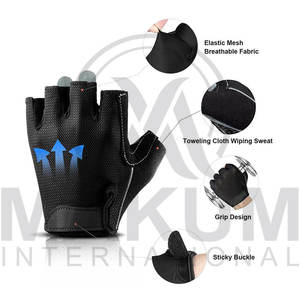 Guantes de levantamiento de pesas personalizados para entrenamiento, guantes deportivos para fitness, dominadas, ciclismo, antideslizantes de malla para hombres y mujeres - Product Image 4