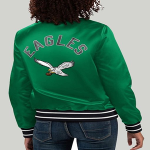 Veste d'extérieur pour femme à col rond, design unique, séchage rapide, manches longues, veste de baseball en satin, à prix bas - Product Image 6