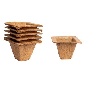 กระถางปลูกต้นไม้ยามูนา ทำจากใยมะพร้าวธรรมชาติ 100% เป็นมิตรต่อสิ่งแวดล้อม (ย่อยสลายได้) ขนาด 3x3 นิ้ว อายุการเก็บรักษา 2 ปี สำหรับทำสวน - Product Image 3