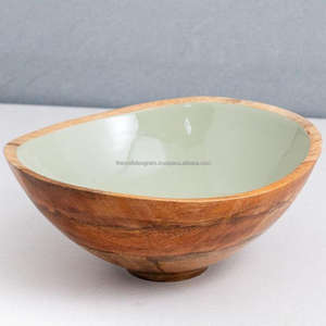 Saladier en émail rouge véritable Acacia Hotel Restaurant ensemble de bols à vaisselle décoratifs bols émaillés de haute qualité vaisselle - Product Image 4