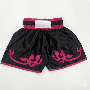 Cible de boxe en polyester respirant à séchage rapide, motif ours noir et blanc, bordure rouge, pour Muay Thai et équipement de combat toutes saisons - Product Image 5