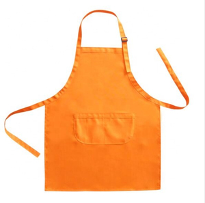 Cape de coiffure orange à taille ajustable avec poche avant, en tissu, design confortable, fabriquée au Pakistan - Product Image 1
