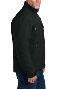 Veste de travail d'hiver pour homme avec fermeture éclair, en toile respirante, personnalisable, épaisse, style ouvrier - Product Image 4