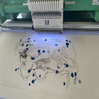 Machine à broder de casquettes Meifu 1200 tr/min, 12/15 aiguilles, haute qualité, informatisée, usage domestique, automatique, neuve