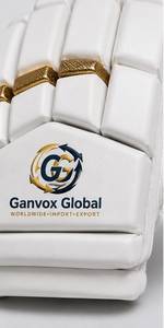 Guantes de Bateo de Críquet Ganvox Global Premium de Cuero Blanco Ligero - Accesorios para Entrenamiento y Partidos Profesionales en Todas las Estaciones - Product Image 3