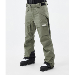 Pantalons de ski amples pour hommes et femmes, respirants, imperméables, coupe-vent, pantalons cargo pour snowboard, vêtements d'hiver chauds, salopettes - Grande taille - Product Image 1