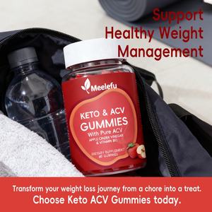 Meelefu หมากฝรั่ง Keto ACV พร้อมน้ำส้มสายชูแอปเปิ้ลไซเดอร์อาหารเสริมรองรับการดีท็อกซ์ทำความสะอาด - Product Image 4