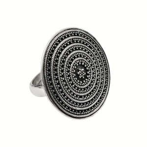 Ethnic Style Oxidized Silver <b>Ring</b> Made From 925 Sterling Silver Handmade Fine Bohemian Jewelry Casual Party Wear Wedding <b>Ring</b> - Product Image 1