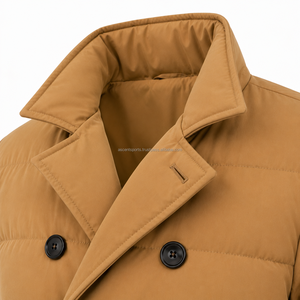 <b>Men</b> <b>Long</b> <b>Puffer</b> <b>Coat</b> Casual Winter Jacket Thick Padding High Collar Zip Front Outdoor Clothing Factory Direct Supply - Product Image 4