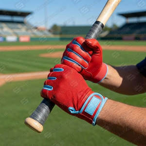 Guantes de Bateo de Béisbol y Sóftbol para Zurdos, de Cuero Dividido Transpirable, Personalizables, de la Mejor Calidad, Fabricados con Materiales de Primera Calidad - Product Image 4
