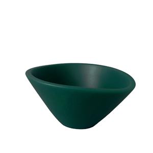 Bol et plat en résine écologique poli à la main de couleur verte fabriqué en Inde pour la décoration de fête - Product Image 1